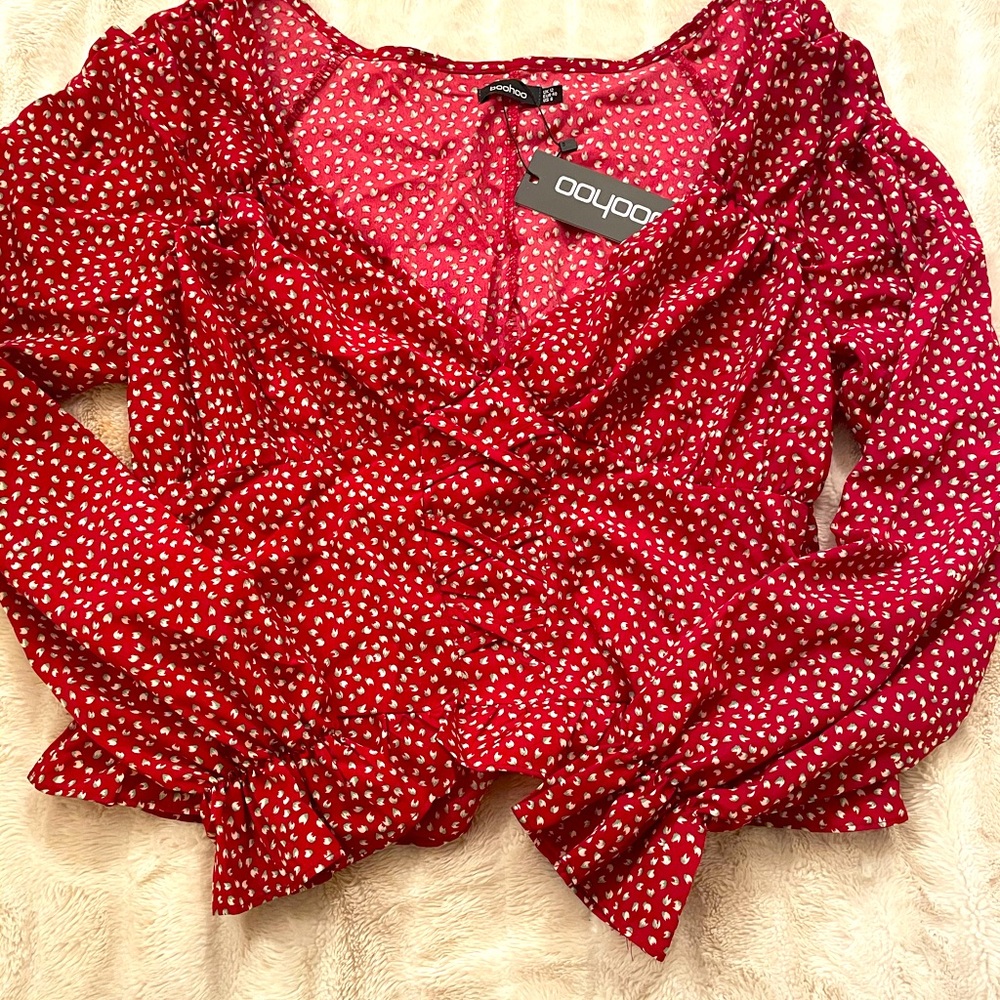 Boohoo V Neck Top